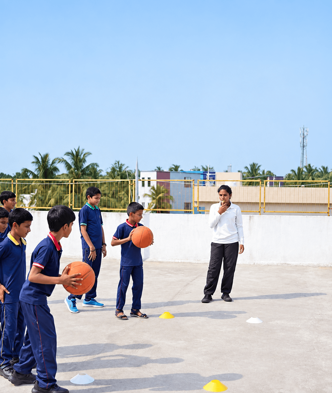 ON SPORTS GROUND